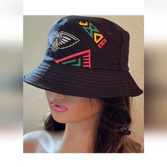 New Orleans Pelicans NBA Black Reversible Bucket Hat Sprite 2-in-1 Hat Pre-owned - Picture 5 of 14